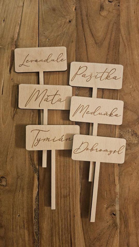 IMwood - Zápichy do bylinek